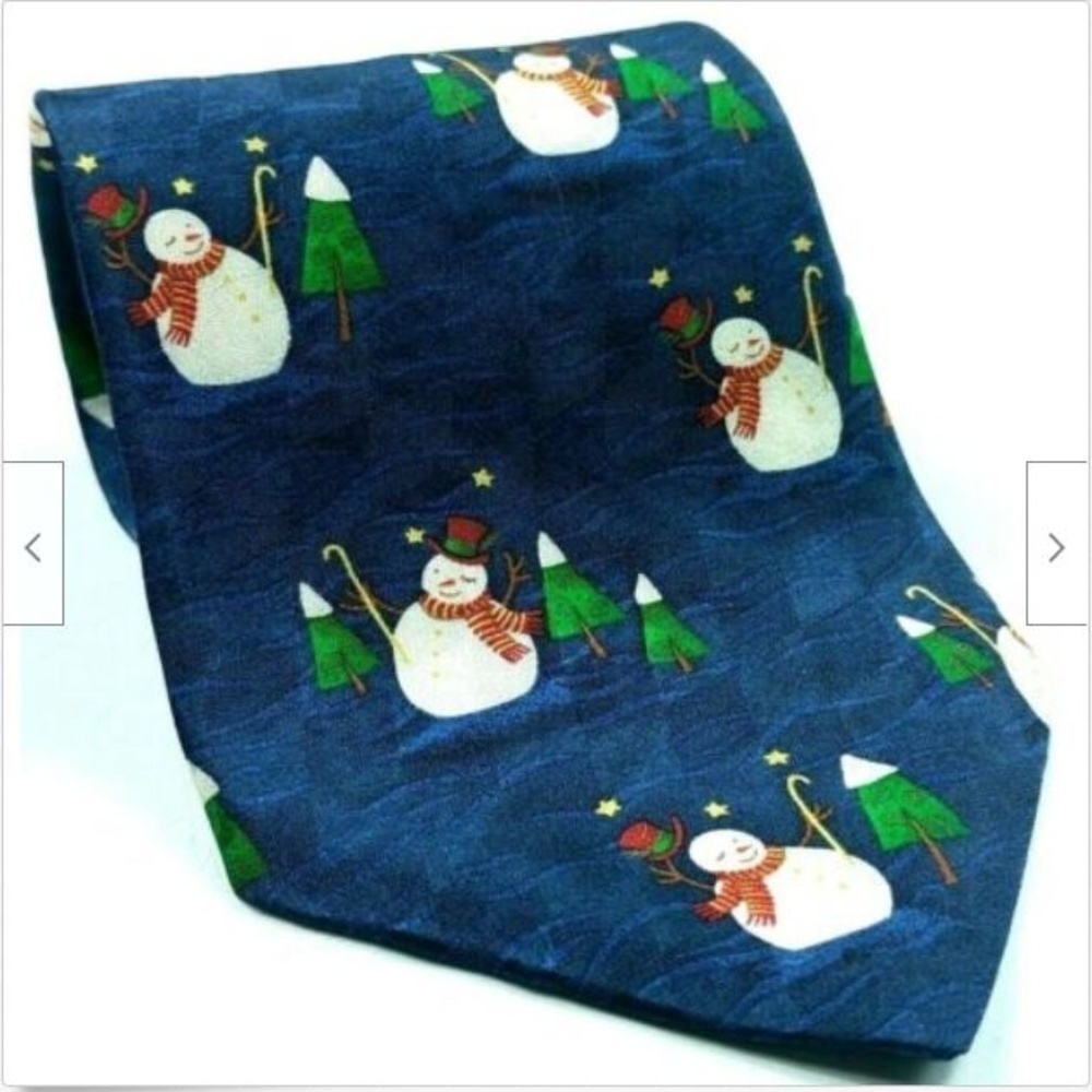 Hallmark Snowman Christmas Holiday Tie